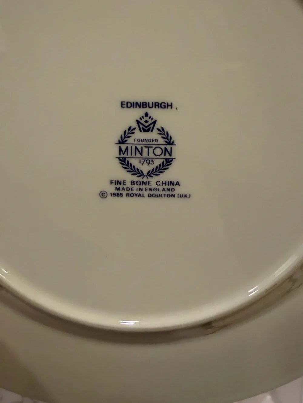 Minton Royal Doulton Edinburgh Fine Bone China Salad Plates Set of 2. 8 inch